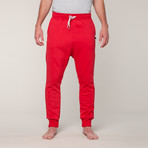 Loose Fit Sweat Pants // Red (XL)