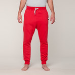 Loose Fit Sweat Pants // Red (XS)