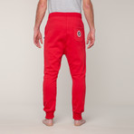 Loose Fit Sweat Pants // Red (XL)