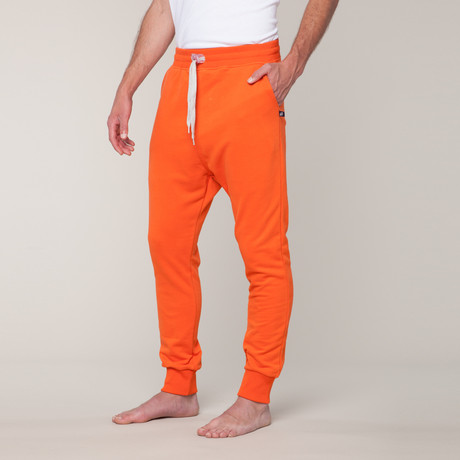 Loose Fit Sweat Pants // Orange (2XL)