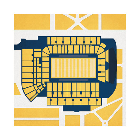 Bobby Dodd Stadium (12"W x 12"H // Unframed)
