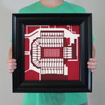 Gaylord Family Oklahoma Memorial Stadium (12"W x 12"H // Unframed)