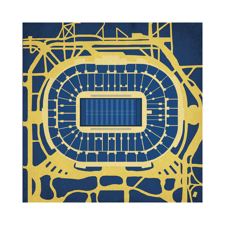 Notre Dame Stadium (12"W x 12"H // Unframed)