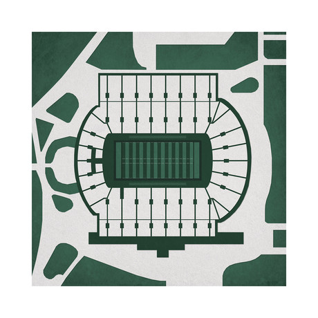 Spartan Stadium (12"W x 12"H // Unframed)
