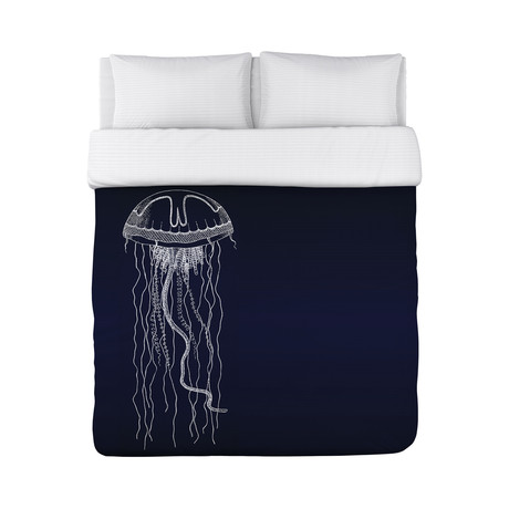 Travelling Jellyfish B // Duvet Cover (Twin)