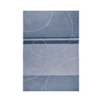 Hand Tufted Catena // Trenza // Aqua (5'L x 7'H)