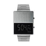 V01EL // Digital + Stainless Steel Strap // Brushed LCD