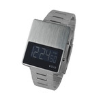 V01EL // Digital + Stainless Steel Strap // Brushed LCD