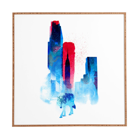 Robert Farkas // The Wolf Of The City (20"L x 20"H)