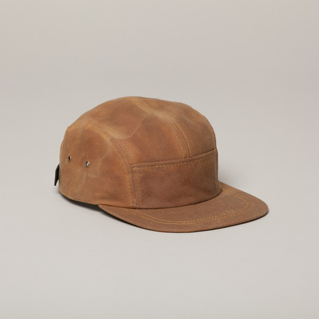 waxed 5 panel hat