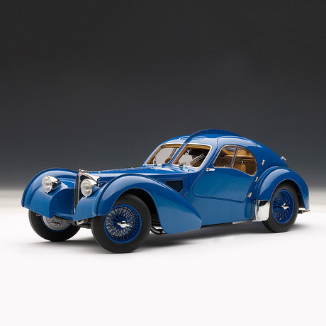 Bugatti 57 SC Atlantic 1938 // Blue (Spoked Wheels)