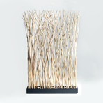 Bleached Driftwood Screen (Small: 18"L x 12"W x 92"H)