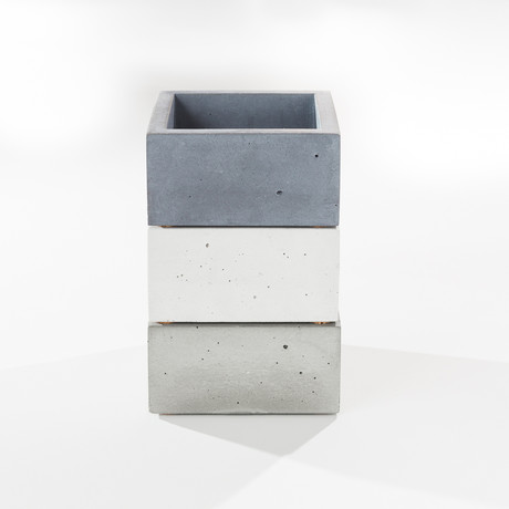 Square Concrete Box // Set of 3