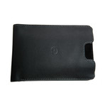 Leather Wallet with iPhone 5/5S Case (Black)