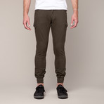 Jordan Slim Cargo Jogger // Olive Herringbone (36WX32L)