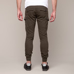 Jordan Slim Cargo Jogger // Olive Herringbone (36WX32L)