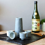 Soapstone Sake Set // Set of 4