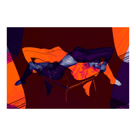 ABSTRACT NUDE 52 (16"L x 24"H)