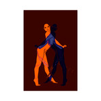 ABSTRACT NUDE 50 (16"L x 24"H)