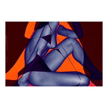 ABSTRACT NUDE 44 (16"L x 24"H)