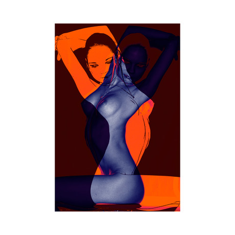 ABSTRACT NUDE 36 (16"L x 24"H)