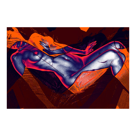 ABSTRACT NUDE 34 (16"L x 24"H)