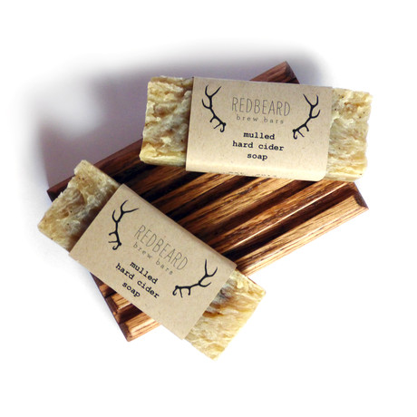 2 Mulled Hard Cider Brew Bars + Oak Soap Dish