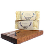 2 Woodsman India Pale Ale Brew Bars + Oak Soap Dish