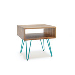 Ciao Side Table // Teak // 20" (Tomato)