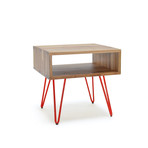 Ciao Side Table // Teak // 20" (Tomato)