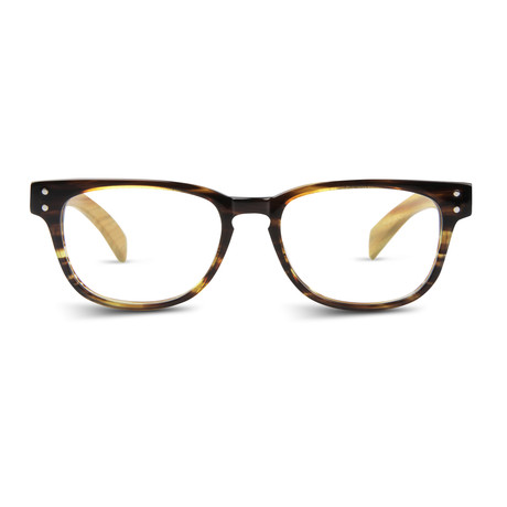 Bluebird // Optical Glasses (Black Crystal + Bamboo)