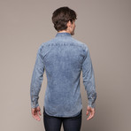 Indigo Long Sleeve Shirt (S)