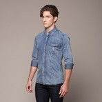 Indigo Long Sleeve Shirt (S)