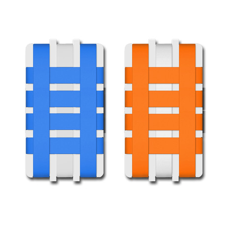 HoldTight Band Pack // White (Blue-Orange)