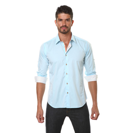 Button Down Shirt // Light Blue  (XS)