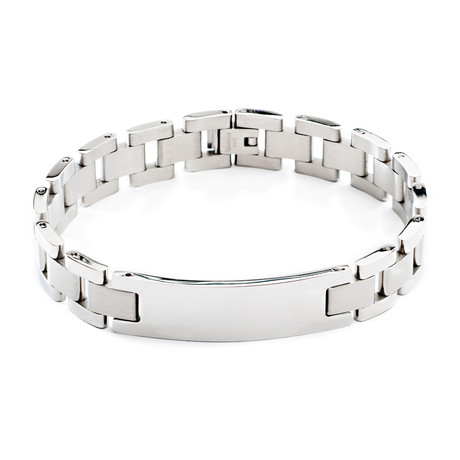 Stainless Link ID Bracelet