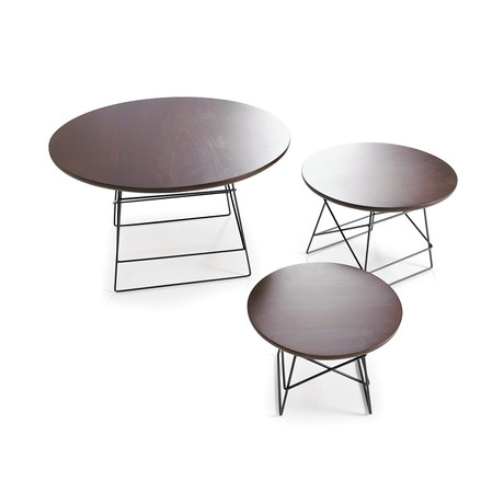 Grids // Mocha Table Top + Silky Black Legs