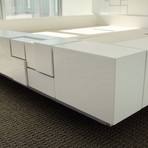 Abaci White // Platform Bed