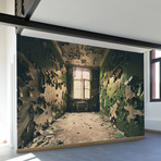 Abandoned Room Wall Mural Decal (100"L x 100"W)