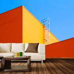 Fire Escape from LA Wall Mural Decal (100"L x 100"W)