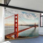 Golden Gate Bridge Wall Mural Decal (140"L x 100"W)