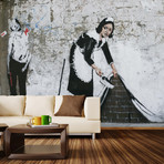 Sweep It Under Wall Mural Decal (100"L x 100"W)