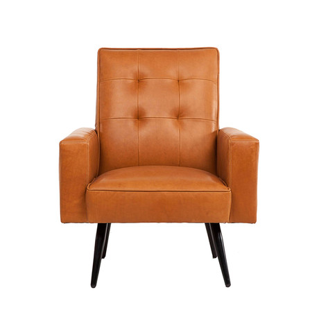 Stark Leather Chair // Vahalla Nutmeg