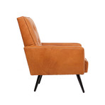 Stark Leather Chair // Vahalla Nutmeg