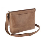 Postie Natural Veg-Tanned Leather Satchel // Stone