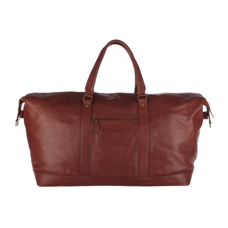 Monty XL Natural Veg-Tanned Leather Large Holdall