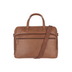 Stockbridge Natural Veg-Tanned Leather Laptop Bag // Chestnut