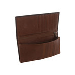 Westminster Veg-Tanned Leather Tall Breast Wallet // Chestnut + Black