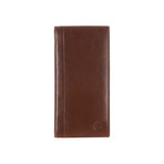 Westminster Veg-Tanned Leather Tall Breast Wallet // Chestnut + Dark Brown