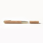 Retro-Essential Pen // Oak (Coated Brass)